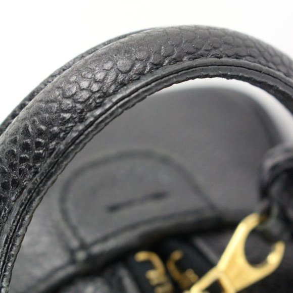 Chanel Black Caviar Dopp Toiletry Case Vanity Pouch 3CJ0113 - Picture 10 of 11